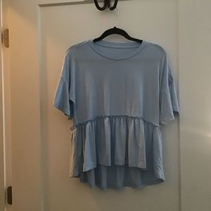 Shein Top in Baby Blue